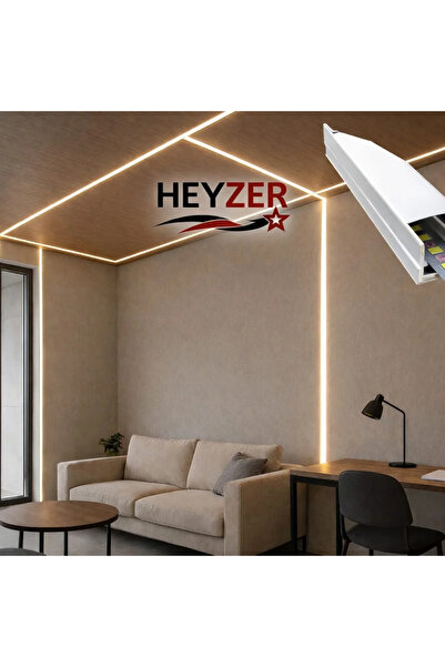 HEYZER 7×13 SIVA ÜSTÜ LED Profili (3 Metre) – Alüminyum