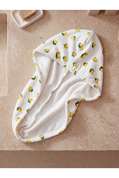 LC Waikiki Lemon Embroidered Women's Hair Towel from Uzg Store for Style Enth...