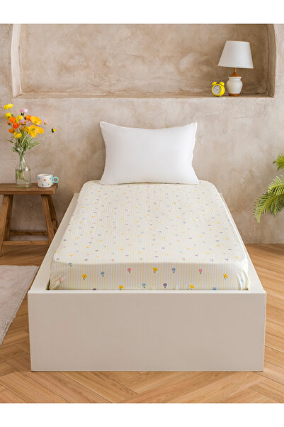 LC Waikiki Nevavm Floral Single Fitted Sheet with Difference