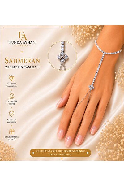 FTA TİCARET Funda Ayhan Jewelry – Yonca Detailed Zircon Stone Shahmeran Bracelet