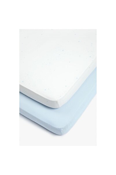 MOTHERCARE Blue Fitted Cot Sheets - 2 Pack