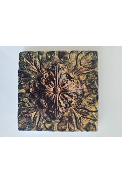 Şeker Portakalım Decorative Figured 10X10 cm Natural Stone Bathroom Balcony T...