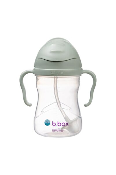 b.box Sticlă de apă pentru bebeluși, B.BOX, cu pai, 240ml, design ergonomic