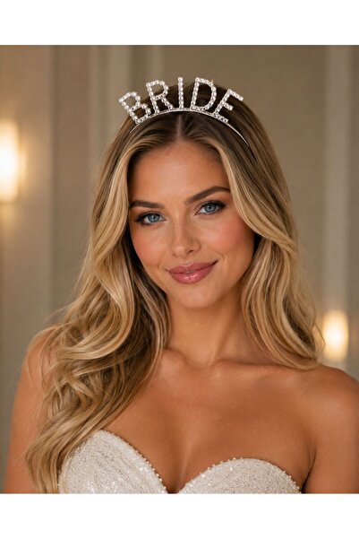 Valmont Bride Crown with Stones for Bachelorette and Bridal Shower