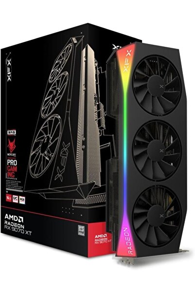 XFX بطاقة رسومات ميركوري مع معالج AMD Radeon RX 9070XT OC إصدار الألعاب، ذاكر...