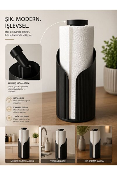 sonvadi MODERN RULO PEÇETELİK 8x23 cm 3 D TASARIM YEMEK MASASI PEÇETELİK
