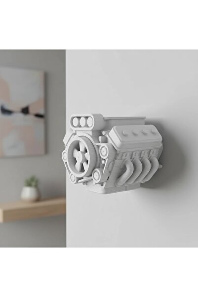 OEM 3D принтиран дизайн на индустриален двигател за декорация на стена