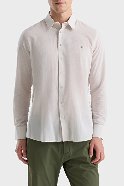 Isaora Cotton Regular Fit Long Sleeve Shirt Men's Shirt Isr4132Bej