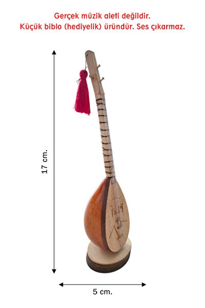 Pameron MNY10 Minyatür Bağlama, Saz (Biblo, Hediyelik Eşya)