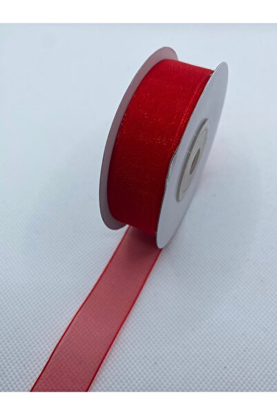 Lorin hobi Red 2cm 20 Meters Organza Tulle Ribbon No;3070