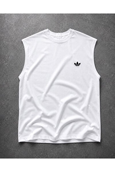 vorian Men's Oversize Embroidered Sleeveless Undershirt