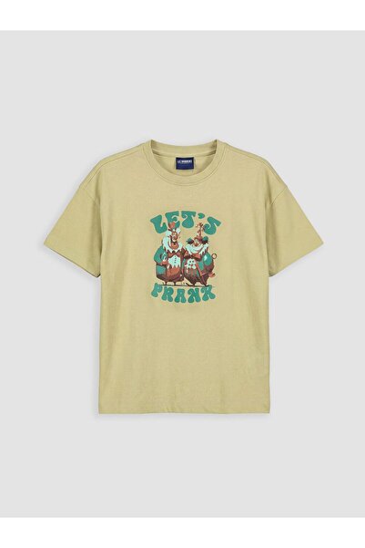 LC Waikiki Crew Neck Printed Boy's T-Shirt