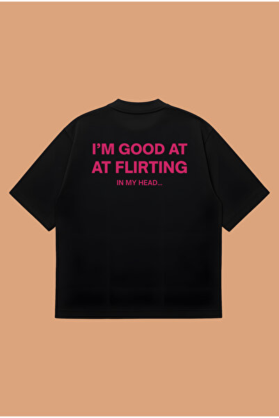 PURE POWER Goodatflirt Boxy Fit Oversize Unisex 100% Cotton Tshirt – Printed ...