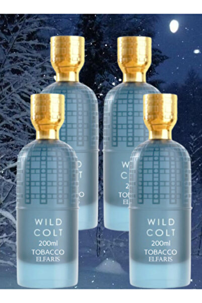 ELFARIS 4 قطع من عطر وايلد كولت توباكو 200 مل