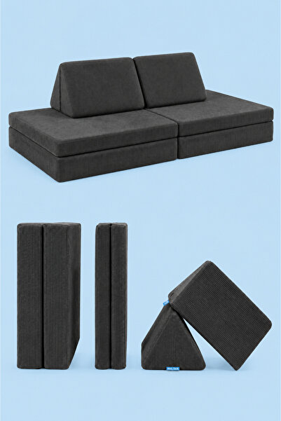 GOOD NİGHT Funbed Sofa Çocuk Oyun Koltuğu, Modüler Katlanır Yatak ve Oyun Min...