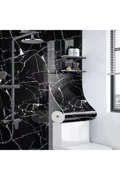 Vivendo Rola Tapet 3D Autoadeziv, model imitatie marmura 3D, 40x300 cm, rezis...
