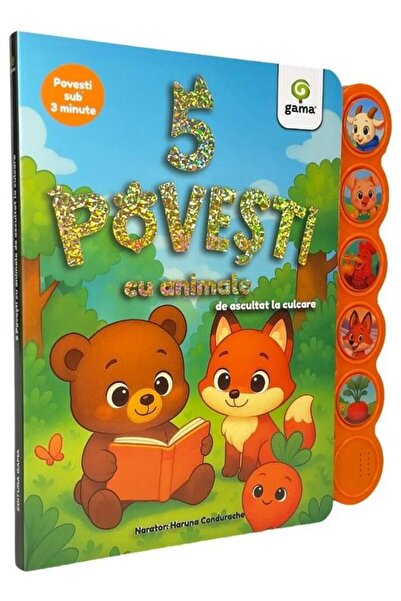 Editura Gama 5 povesti cu animale de ascultat la culcare, Ion C