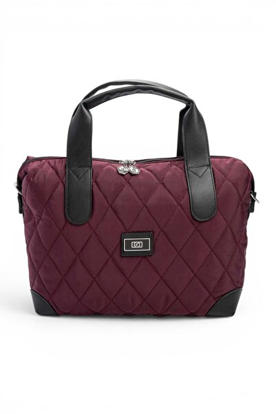 Silver Polo Burgundy - Black Memory Women's Travel Bag Sp1152