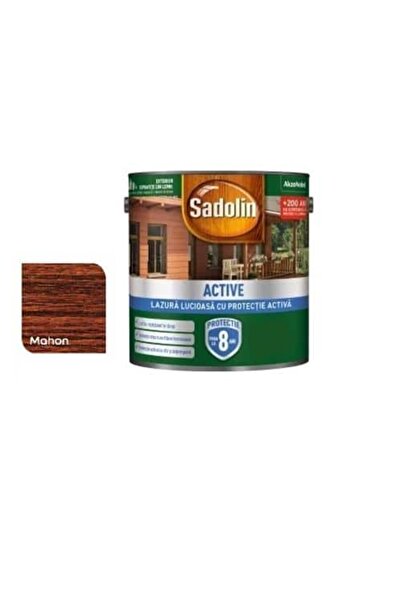 Sadolin Lac pentru lemn, lucios, pe bază de solvenți 2.5L, Sadolin, mahon / E...