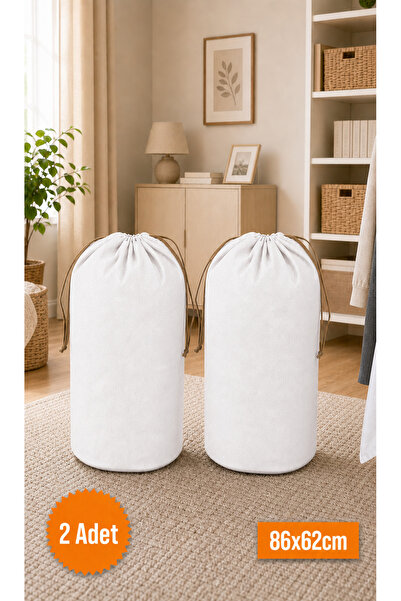 Emma Oliwia 2 Pieces White Drawstring Storage Bag Xlarge 86X62 cm - Moving Ba...