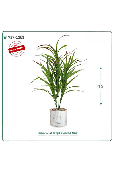 OEMS شجر كورديلا صناعية حوض بلاستك { ارتفاع 75 سم }