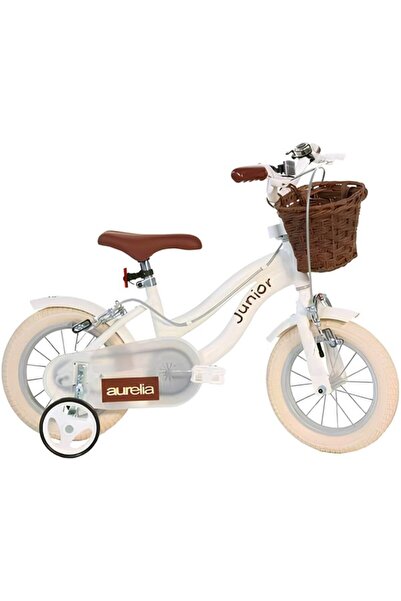 Dino Bikes Bicicletă Copii 6-8 ani Vintage 16" White, Roți Ajutătoare, Coș fa...