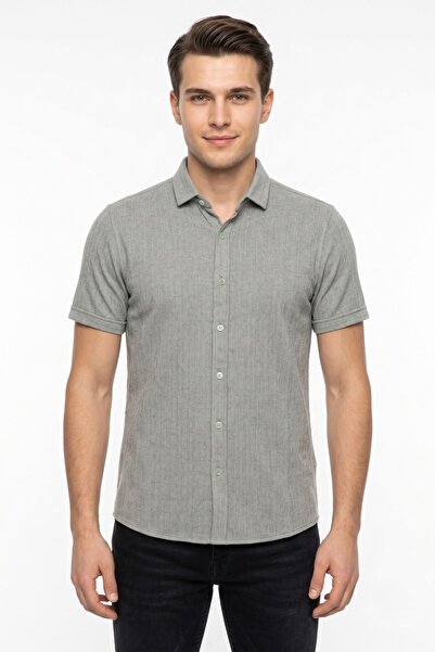 Raymons Men's Front Buttoned Collared T-Shirt Regular Fit Bgl-St05564