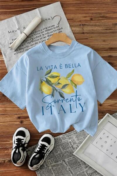 Oksit Γυναικείο T-shirt Bella Limon με στάμπα μπροστά, από βαμβάκι, σε μεγάλο...