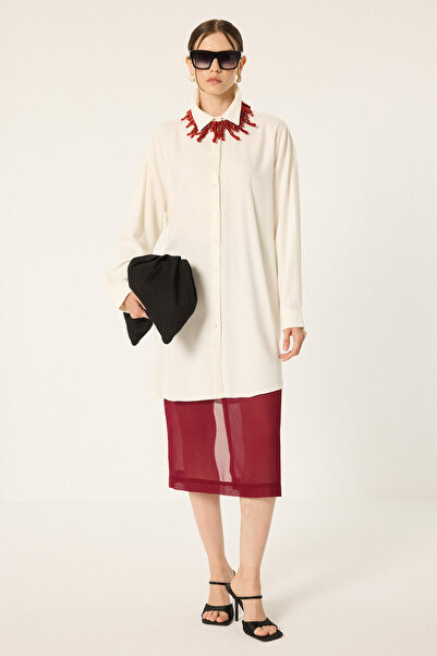 Touché Privé Draped Maxi Size Shirt