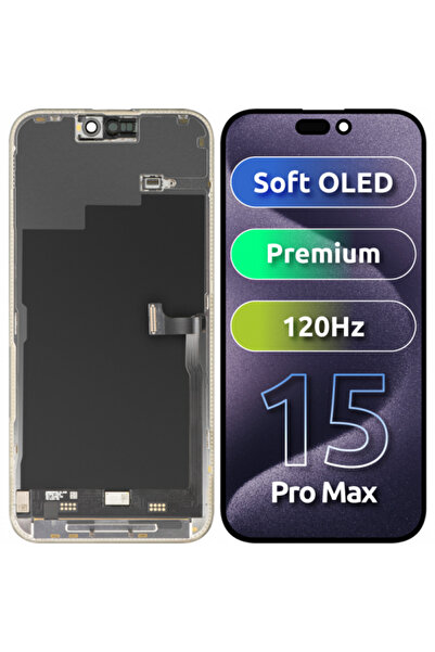 Mpelleconcept Display cu touchscreen MP compatibil cu Apple iPhone 15 Pro Max...