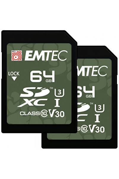 Emtec Card de memorie SDXC Robust pentru exterior, 64GB, Clasa 10/ UHS-1 U3, ...