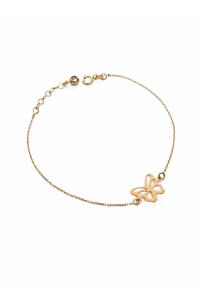 Aur 585 Brățară damă din aur galben 14k, model fluture, 16+3 cm, 0,93 g