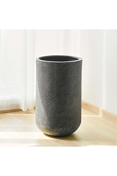 PAN HOME Sian Polyresin Planter 40x40x63.5cm - Grey