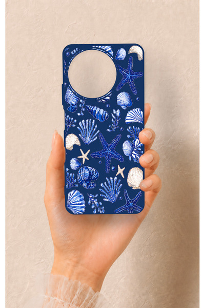 Vip Case Realme 11 Uyumlu Deniz Kabuğu Desenli Silikon Kılıf