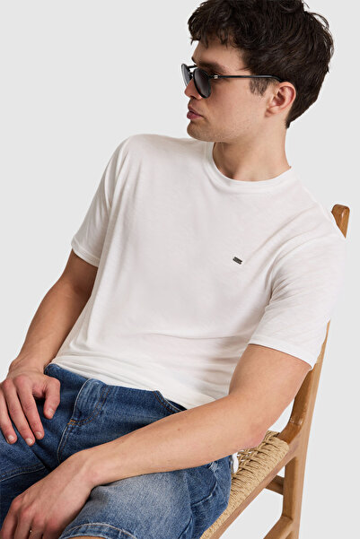 U.S. Polo Assn. Men's Ecru Basic T-Shirt 50322279-Vr019