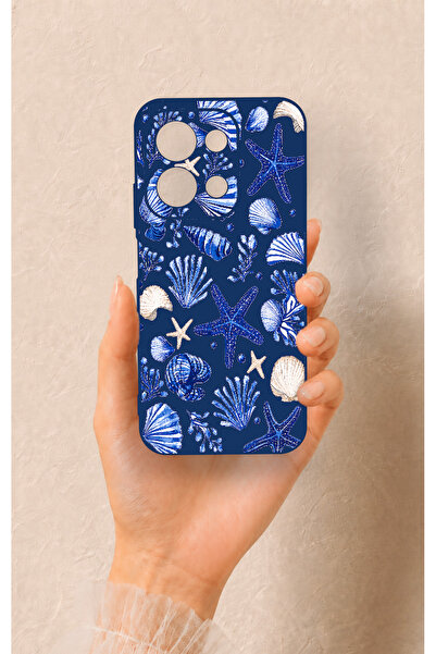 Vip Case Redmi 15C 4G Uyumlu Deniz Kabuğu Desenli Silikon Kılıf