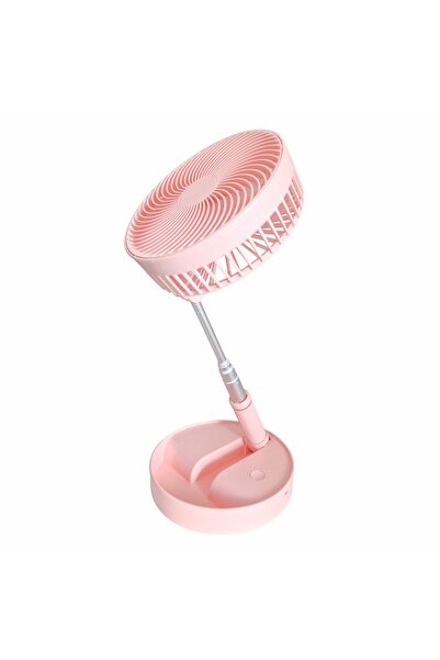Naimeed Company Ventilator, cu baterie, Naimeed D5838, USB, Roz, 195x862x195mm