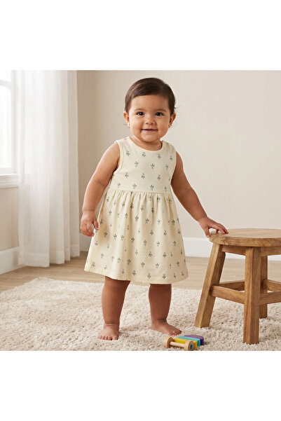 Juniors Pack of 2 Round Neck A-line Dress with Print