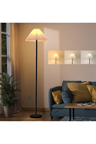 TAPIT مصباح أرضي لغرفة المعيشة أو المكتب، مع مصباح LED ثلاثي الألوان بجانب ال...
