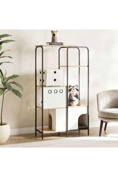 PAN HOME Amico Cat Tree Pet Furniture Medium Melamine - White
