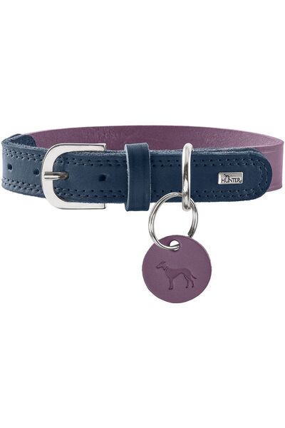 Hunter Zgardă de câine din piele Lemvig, M-L 60 cm