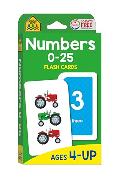 School Zone Publishing بطاقات فلاش للأرقام 0-25