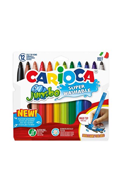 carioca Set 12 carioci super lavabile, Carioca, Jumbo