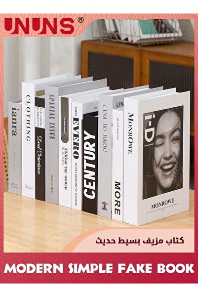 UNUNS 10 PCS Faux Books for Decoration, Designer Luxury Modern Fake Decorativ...