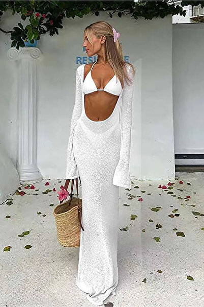 Bikini Mayokini Dünyası Nadya triple brazilian bikini set - white