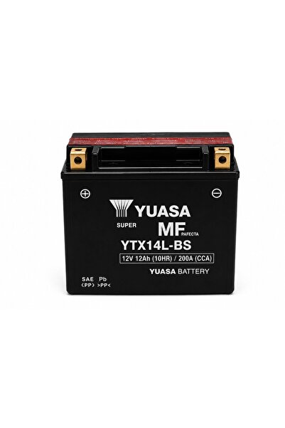 Yuasa YTX14L-BS 12V 12Ah 200A AGM Bakımsız Motosiklet Aküsü Harley