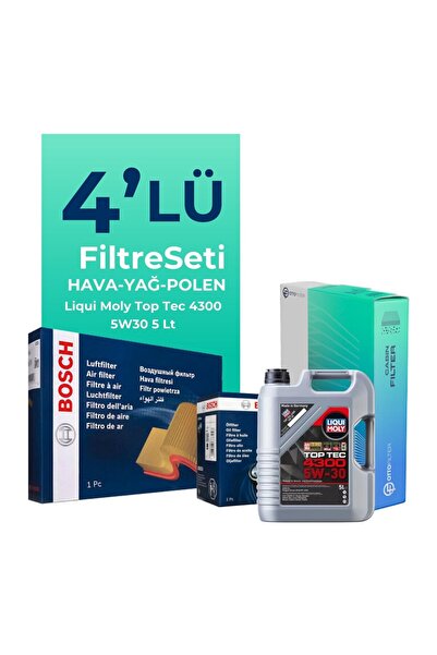 Bosch Renault Taliant 1.0 Benzin Tce Filtre Bakım Seti Liqui Moly Motor Yağlı...