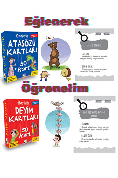Damla Yayınevi Damla Oyunlarla Atasözü Ve Deyim Kartları