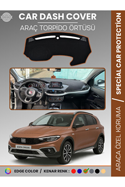 Fiat Egea Cross Taba Torpido Örtüsü Ön Göğüs Koruma Torpido Koruma Tam Uyum Çatlamayı Önler