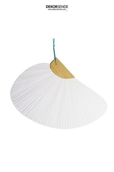 Dekorsende Beyaz Yelpaze Büyük 40 cm